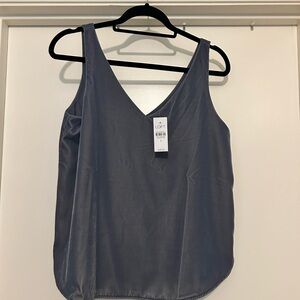LOFT Women's Elegant Gray Velvet Camisole